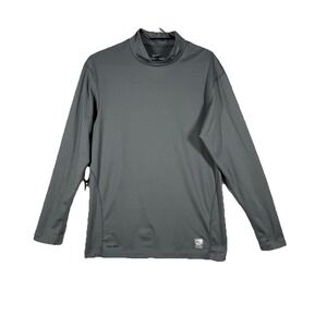 Nike Pro Combat Dri-fit Compression Top‎ Size XXL Grey Mock Long Sleeves